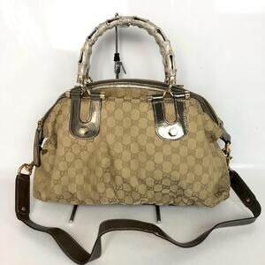 GUCCI Sukey GG Canvas Handbag Bag Shoulder Crossbody